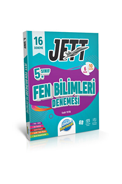 Ünlüler Karması Yayınları 5. SINIF JETT FEN BİLİMLERİ 16'LI BRANŞ DENEMELERİ