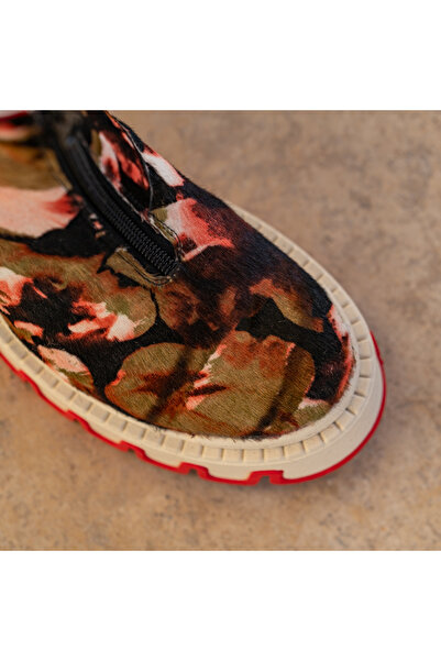 CONDUR by alexandru Women's Boots Made of Genuine Leather Lelia Pink Flower - 36