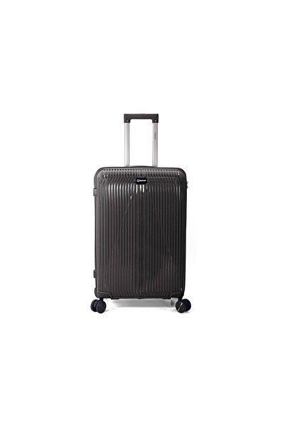 Benzi Troler de cabină BZ 5819, 55x33x19 cm, bagaj de mână, polipropilenă, încuietoare, 4 roți 360°, negru