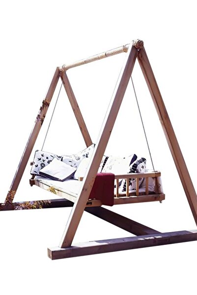 Bamena Wood Cartle Ahşap Salıncak