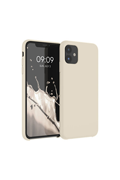 KWmobile Case for Apple iPhone 11, Silicone, Cream, 49724.210