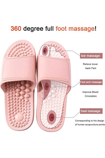 Urban URBANNX Health Foot Massage Slippers Acupressure Point Care Magnet Ther...