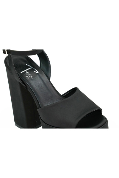 Tuna Platform High Heel Satin Women's Shoes - Plt8457