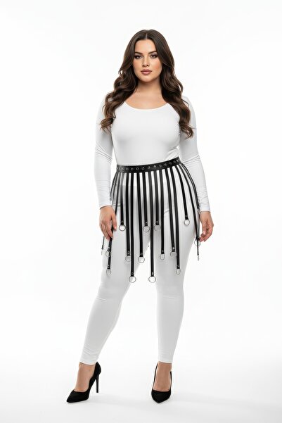 Angels Passion Plus Size Black Skirt Feminine Smooth Surface Style Owner for Women