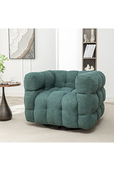 homejoyz | Bliss Lounge Chair Boucle & Swedish Wood - Green