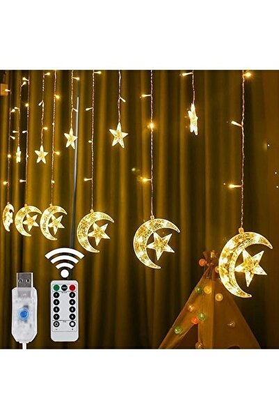 LJLNION Κουρτινόξυλα, υποδοχή USB με τηλεχειριστήριο, 8 λειτουργίες φωτισμού,...