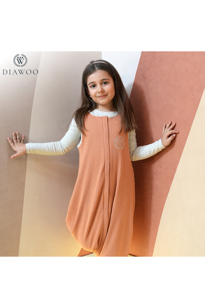 Diawoo Cocoon Walker 4 Mevsim Merino Uyku Tulumu,%100 Merino-Org. Pamuk,2-7 Yaş