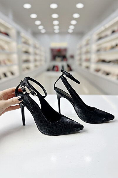 Modavien Women's 11 cm Black Evening Dress Shoes