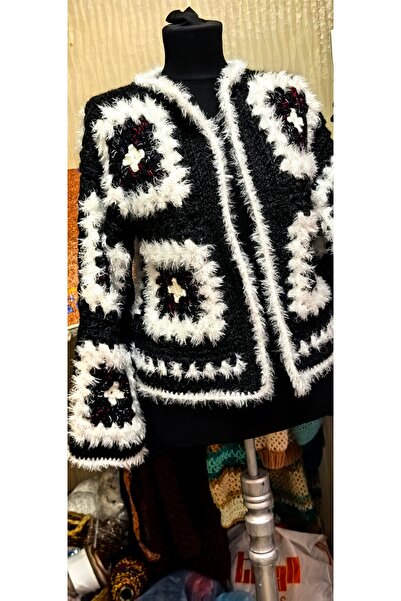 bymila El örgüsü kadın ceket