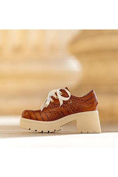 CONDUR by alexandru Women's Thick Sole Shoes Amani Cognac - 40