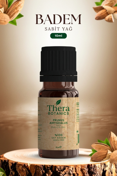 THERA BOTANICS زيت اللوز النقي 100% 10 مل – برونزوس أميدالوس (محتوى طبيعي ونقي)