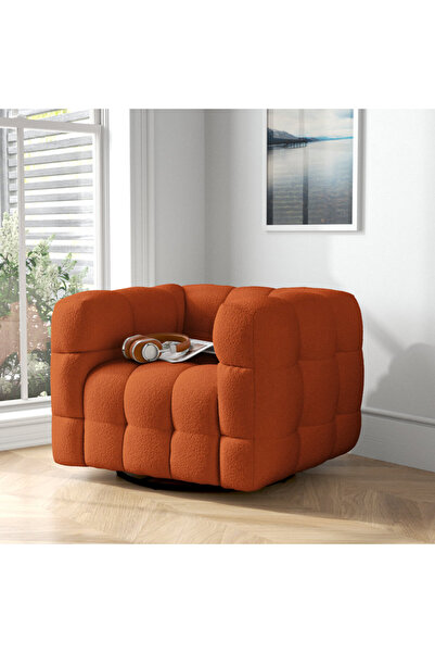 homejoyz | كرسي استرخاء بليس من الخشب السويدي - برتقالي