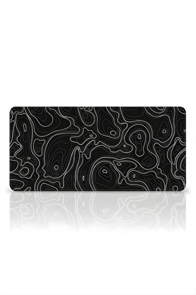 BLACK DEER 8 Different Model Stitched Edge 90X40 cm Digital Player Gaming Mouse Pad (Black Typography)