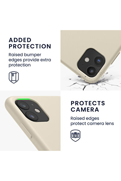 KWmobile Case for Apple iPhone 11, Silicone, Cream, 49724.210