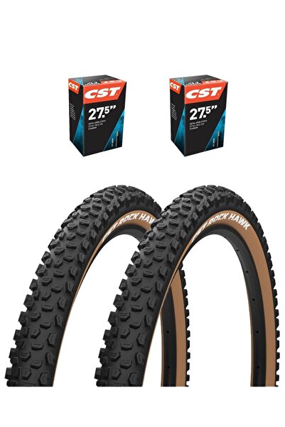 BİKE SKY Rock Hawk Amber yanak 27.5 X 2.25 Mtb Bisiklet Lastik Seti 2iç + 2dış