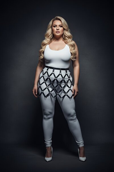 Angels Passion Battal Size Black Skirt, Flattering Fit, Elegant Look, Evening Chic - Accessory a Quality