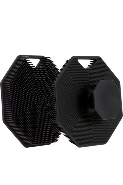 KASTWAVE Silicone Body Scrubber, 2 Pcs (Black)