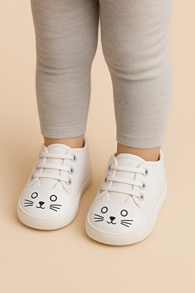 BABY WEAR أحذية الأطفال كات مطبوع - أحذية الخطوة الأولى - أحذية الأطفال - باندوف