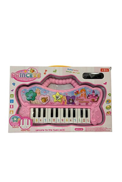 OEM Electronic Organ for Children "Princess" with Lights, Sounds and 22 Keys – Pink Musical Toy