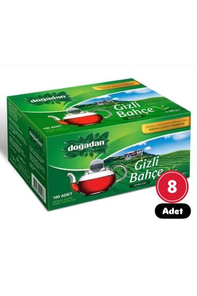 Doğadan Gizli Bahçe Demlik Poşet Çay 100'lü X 8 Adet