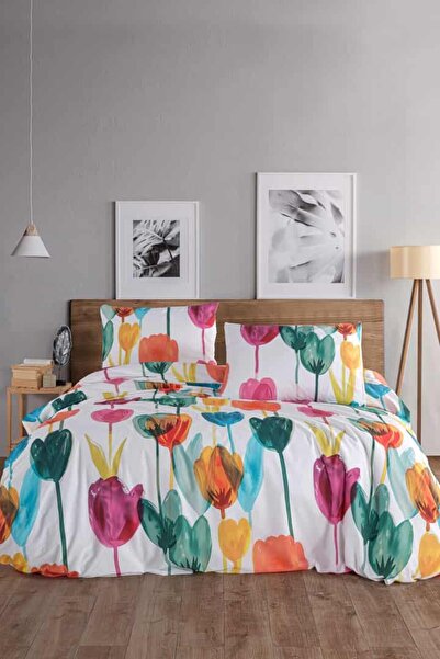 Marielouhome Tulip 100% Cotton Double Duvet Cover Set