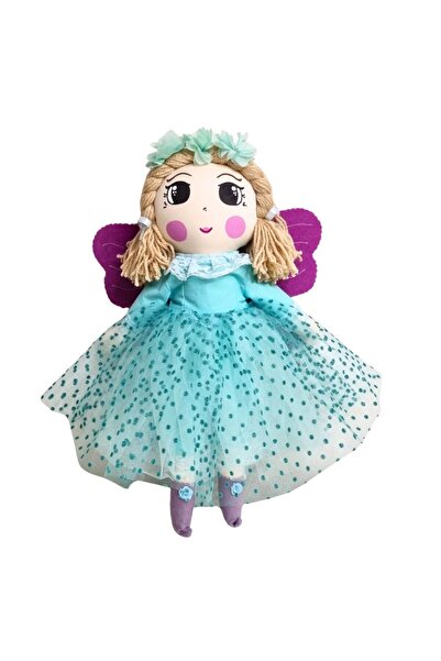 CReativa Art Papusa handmade Spiridusa Magica, zana cu aripioare, rochie turc...