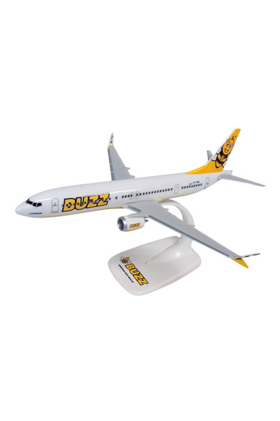 PPC Holland Machetă de avion Buzz Boeing B737-8Max, plastic, 20 cm, scară 1:200