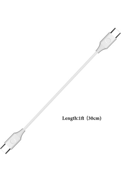 GEEKRIA Type-C Charger Cable for Bose Earbuds & Headphones, USB-C to USB-C, 30cm 2Pack