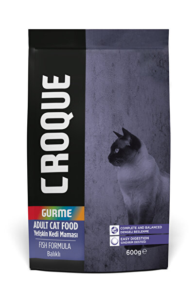 Croque Yetişkin Gurme Kuru Kedi Maması (Adult Cat) Balıklı 600GR (2710)
