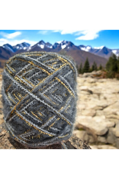 Kırlangıç خيط موهير وصوف وسلسلة وكريستال لامعة لتصميم اللحية، خيط محبوك يدويًا 140 جرام