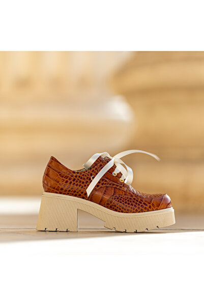 CONDUR by alexandru Women's Thick Sole Shoes Amani Cognac - 40