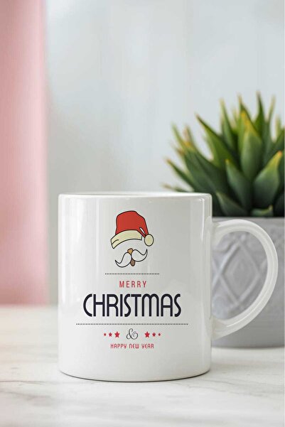 Queen Jera Merry Christmas Printed New Year Themed - Stylish Durable Gift Cup for Tea and Coffee