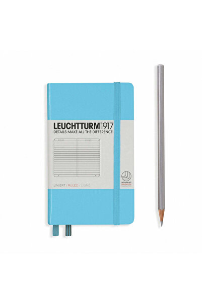 Leuchtturm1917 Caiet de buzunar Leuchtturm 1917 A6, velin - albastru deschis, 187 pagini