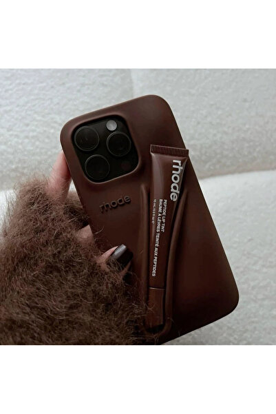 FİŞNEİLETİŞİM iPhone 13 Promax Compatible Lipstick Case (Brown)