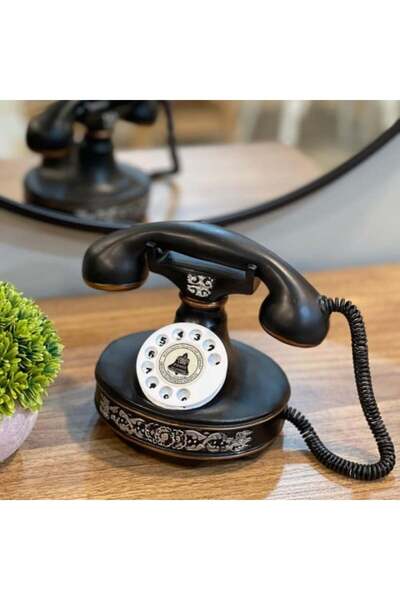 SPR ديكور تلفون قديم سيراميك Vintage Ceramic Old Telephone Decor