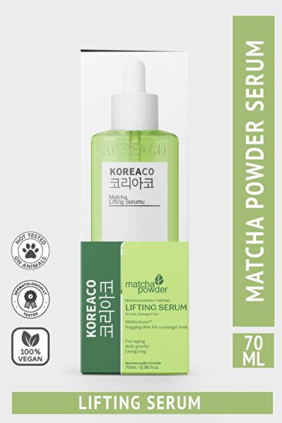 KOREACO Matcha Mucize Lifting Cilt Serumu | Cilt Bariyeri Onarıcı Kırışıklık Karşıtı 70 ml-Ekstra Büyük Boy
