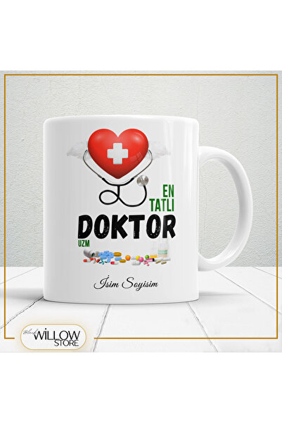 WİLLOW STORE The Sweetest Doctor Themed Porcelain Mug, Gift, High Quality, Pr...