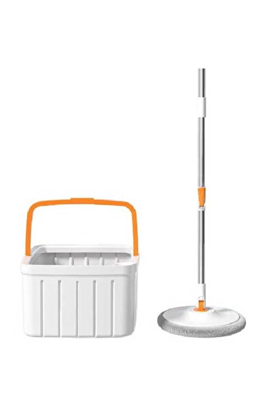 NKX Clean Water Spin Mop Set – 130cm Height with 30x18cm Bucket and 245mm Mop Pad