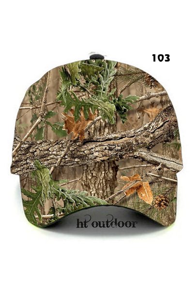 HT Outdoor Ağaç Desenli Avcı Şapka