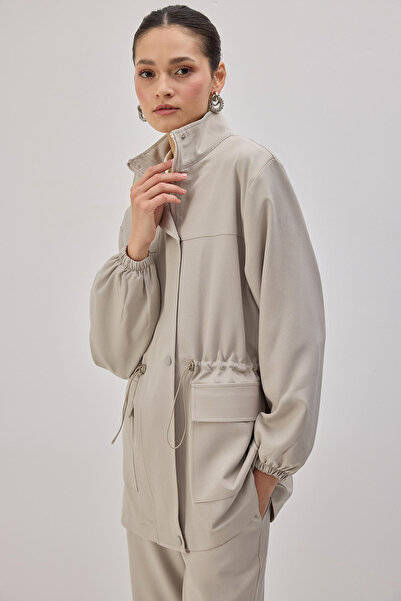 Touché Privé Stand Collar Zipper Jacket