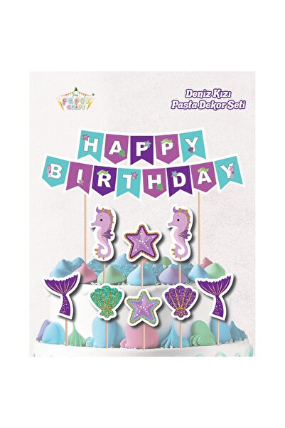 Genel Markalar Deniz Kızı Temalı Pasta Süsü