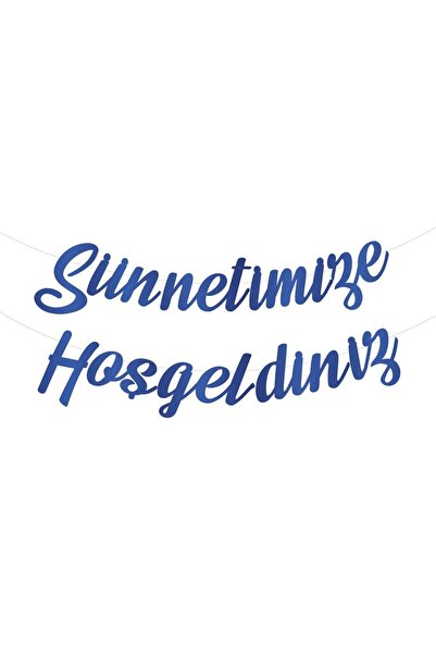 BEST PARTİ Bine ați venit la Sunnetime Banner cu caligrafie albastră