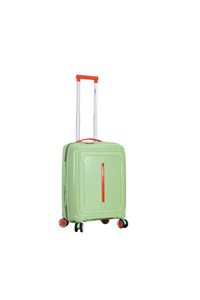 Lee Cooper LC33403 expandable cabin trolley, 55x37x21 cm, hand luggage, polypropylene, zip, green