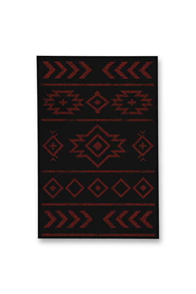 Rugs Modern Halı سجادة MOSSO ذات اللون الأسود بنمط تقليدي وقاعدة منسوجة، سجاد...