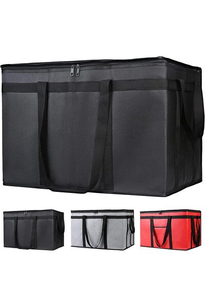 NALACAL حقيبة طعام معزولة، حاملة بيتزا وحقيبة تبريد قابلة لإعادة الاستخدام، 2...