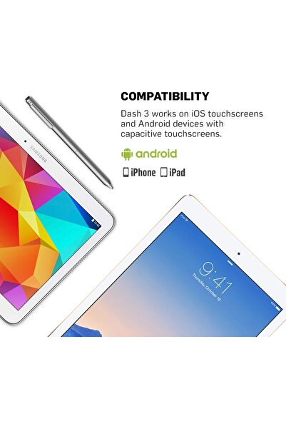 Adonit Dash 3- Capacitive Fine Point Stylus Pencil Black