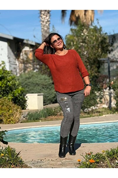 Punta Otantik Nc22325 Simit Yaka Italian Basic Angora Blouse Cream