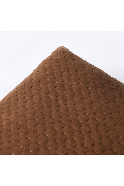 Livinova Lifestyle Cushion Covers Set of 2, 100% Polyester Velvet, 45 x 45 cm (Brown)