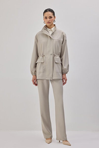 Touché Privé Stand Collar Zipper Jacket