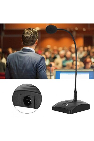 PROCART Professional table microphone, XLR, 5 m cable, LED indicator